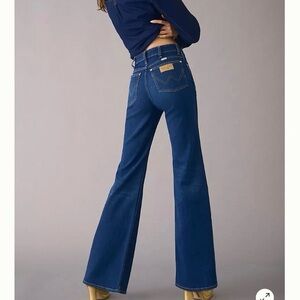 Free People x Wrangler Wanderer 622 High Rise Flare Jean size 26